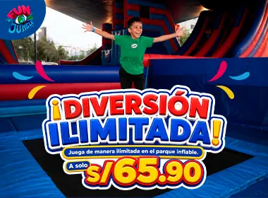 Juega de manera ilimitada en el parque inflable