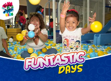 FUNTASTIC DAYS: 50% DE DESCUENTO DE 45MIN DE INFLATA  *VÁLIDO DE LUNES A VIERNES